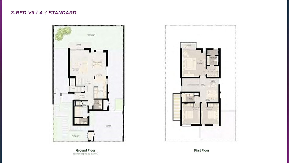 Floor plan -  -  Athlon by Aldar  - etamea.com