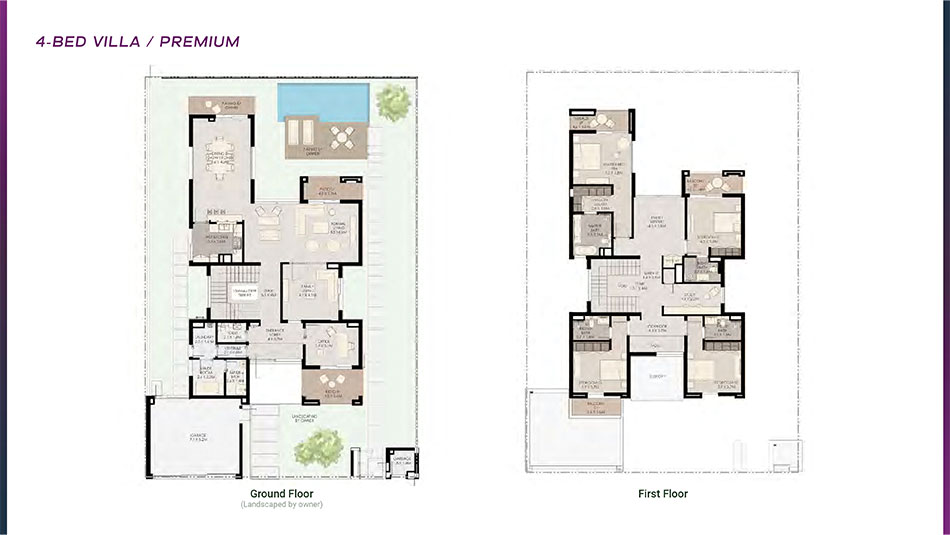 Floor plan -  -  Athlon by Aldar  - etamea.com
